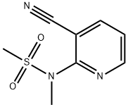 N-(3 - 氰基吡啶-2 - 基)-N-甲基甲磺酰胺 结构式
