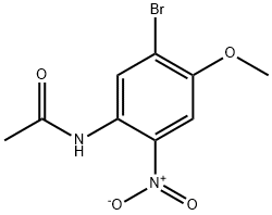 N-(5-溴-4-甲氧基-2-硝基苯基)乙酰胺 结构式