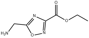 5-(氨基甲基)-1,2,4-恶二唑-3-羧酸乙酯 结构式