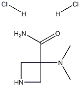 3-(二甲基氨基)-3-吖丁啶甲酰胺单盐酸盐 结构式