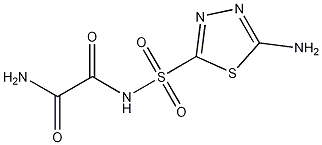 N-(2-Amino-1,3,4-thiadiazol-5-ylsulfonyl)oxamide 结构式