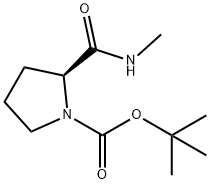 (S)-1-BOC-N-METHYLPYRROLIDINE-2-CARBOXAMIDE 结构式