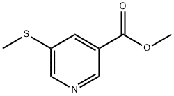 5-(甲硫基)烟酸甲酯 结构式