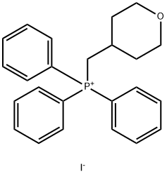 三苯基(四氢吡喃-4-基甲基)碘化 结构式
