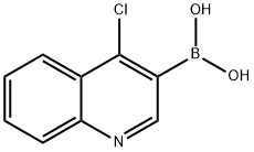 4-氯喹啉-3-硼酸 结构式