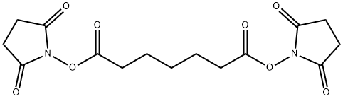 双(2,5-二氧代吡咯烷-1-基)庚二酸酯 结构式