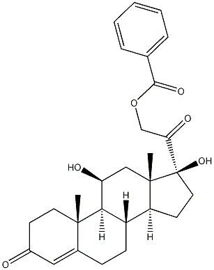 Cortisol 21-Benzoate 结构式