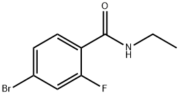 4-bromo-N-ethyl-2-fluorobenzamide 结构式
