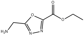 5-(氨基甲基)-1,3,4-恶二唑-2-羧酸乙酯 结构式