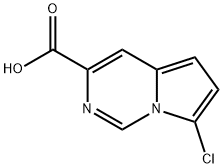 7-Chloropyrrolo[1,2-c]pyrimidine-3-carboxylic acid 结构式