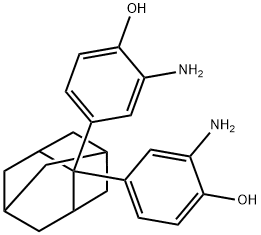 2,2-二(3-氨基-4-羟基苯基)金刚烷 结构式