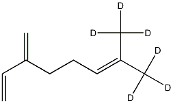 β-Myrcene-d6 结构式