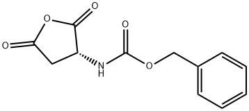 N-[(3R)-四氢-2,5-二氧代-3-呋喃基]氨基甲酸苄酯 结构式