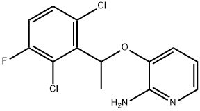 [3-[1-(2,6-二氯-3-氟苯基)乙氧基]吡啶-2-基]胺 结构式