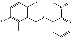 3-[1-(2,6-二氯-3-氟苯基)乙氧基]-2-硝基吡啶 结构式