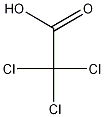 Trichloroethanoic acid 结构式