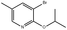 3-溴-2-异丙氧基-5-甲基吡啶 结构式