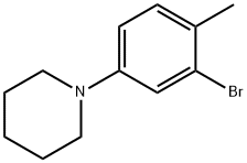 1-(3-BROMO-4-METHYLPHENYL)PIPERIDINE 结构式
