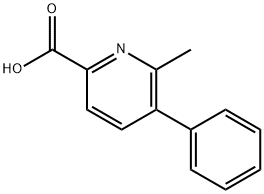 6-Methyl-5-phenylpyridine-2-carboxylic acid 结构式