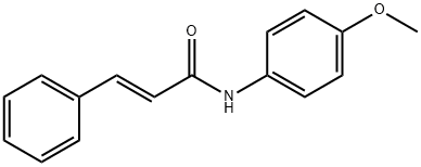 N-(CINNAMOYL)-4-METHOXYANILINE 结构式