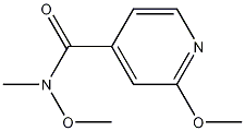 N,2-二甲氧基-N-甲基异烟酰胺 结构式