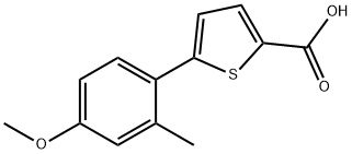 5-(4-Methoxy-2-methylphenyl)thiophene-2-carboxylic acid 结构式