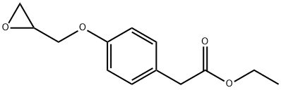 4-(2-Oxiranylmethoxy)benzeneacetic Acid Ethyl Ester 结构式