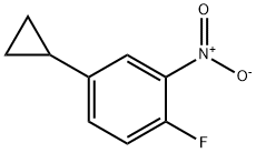 4-环丙基-1-氟-2-硝基苯 结构式