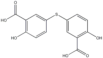 Benzoic acid, 3,3'-thiobis(6-hydroxy- 结构式