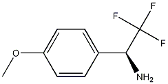 (ΑS)-4-甲氧基-Α-(三氟甲基)苯甲胺 结构式