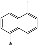 1-溴-5-碘萘 结构式