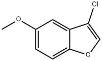 3-氯-5-甲氧基苯并呋喃 结构式