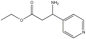 3-氨基-3-(吡啶-4-基)丙酸乙酯 结构式