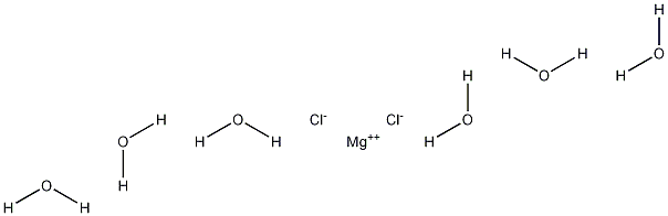 Magnesium chloride hexahydrate 结构式