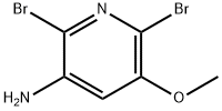 2,6-二溴-5-甲氧基 - 吡啶-3-基胺 结构式