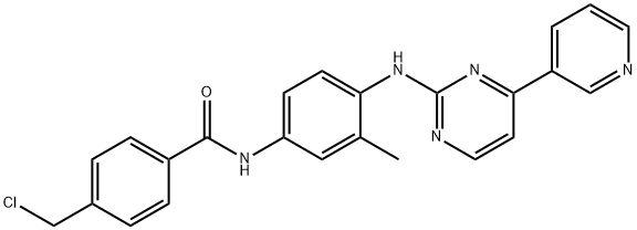 N-[4-[[4-(Chloromethyl)benzoyl]amino]-2-methylphenyl]-4-(3-pyridyl)-2-pyrimidineamine 结构式