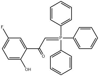 1-(5-Fluoro-2-hydroxyphenyl)-2-(triphenylphosphoranylidene)ethanone 结构式