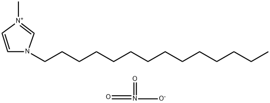 1-十四烷基-3-甲基咪唑硝酸盐 结构式