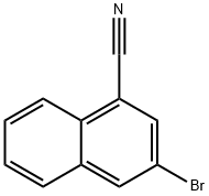 3-Bromonaphthalene-1-carbonitrile, 结构式