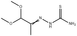 2-(2,2-二甲氧基-1-甲基乙烯基)-肼基硫脲 结构式