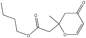 alpha,alpha-Dimethyl-alpha'-carbobutoxy-dihydro-gamma-pyrone 结构式