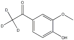 Acetovanillone-d3 结构式