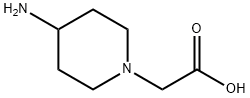 (4-氨基-1-哌啶基)乙酸 结构式