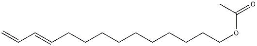 (E)-11,13-Tetradecadienyl acetate 结构式