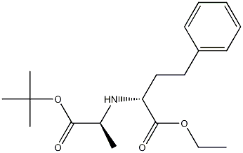 N-[1-(R)-Ethyloxycarbonyl-3-phenylpropyl]-L-alanine tert-Butyl Ester 结构式