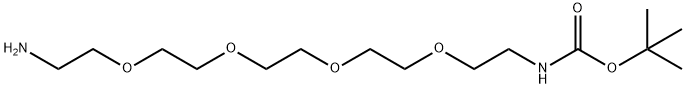 16-氨基-5,8,11,14-四氧杂-2-氮杂十六烷酸 1,1-二甲基乙酯 结构式
