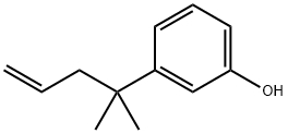 3-(1,1-Dimethyl-3-buten-1-yl)-phenol 结构式