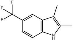 2,3-二甲基-5-(三氟甲基)-1H-吲哚 结构式