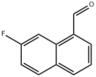 7-Fluoro-1-naphthalenecarboxaldehyde 结构式