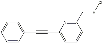 2 -甲基- 6 -(苯乙炔基)吡啶,盐酸 结构式